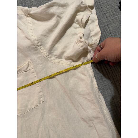 Polo Ralph Lauren Silk Linen White Button Down Short Sleeve Blouse Size XXL - Picture 3 of 7